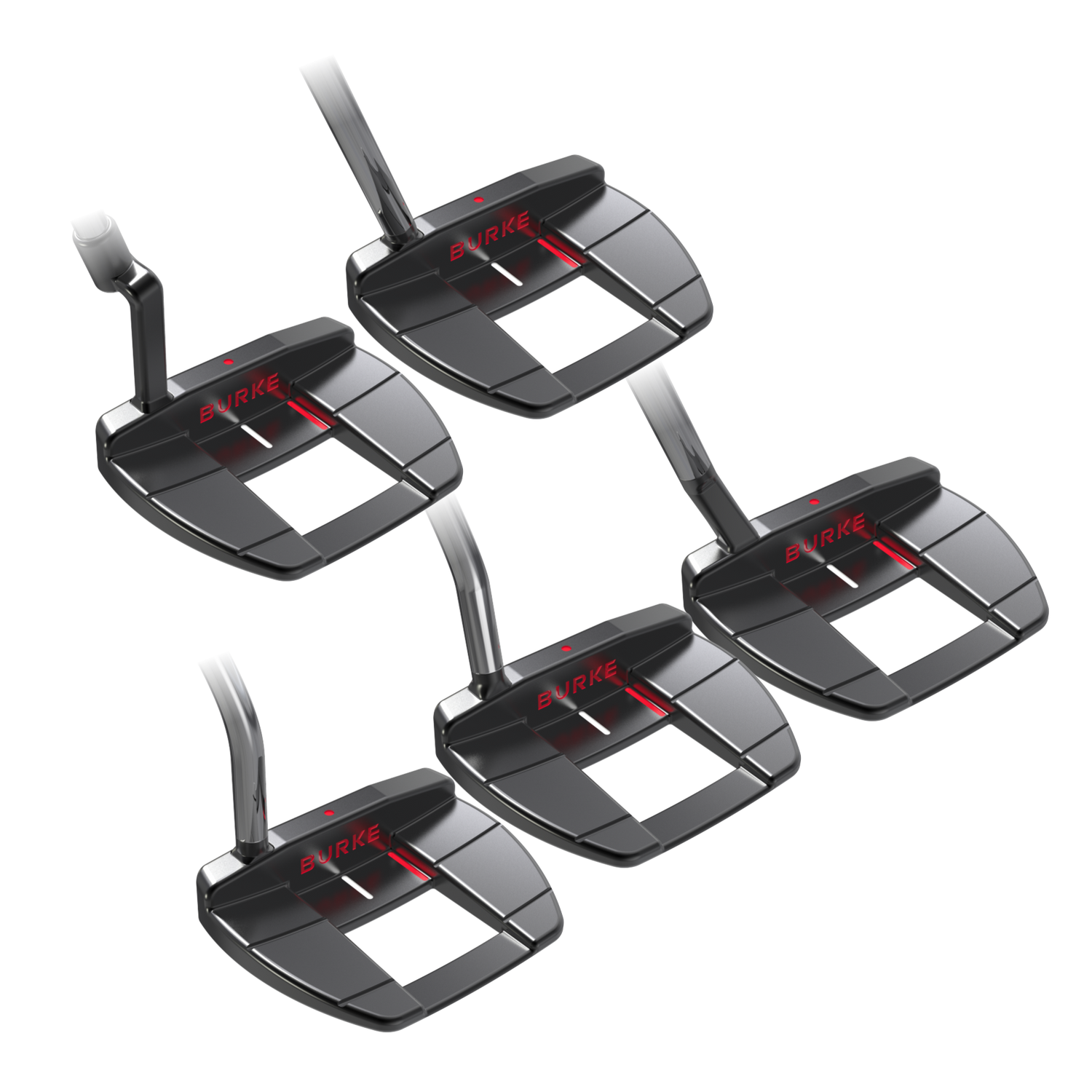 necks-3D Gecko D72 Putter Flat Neck