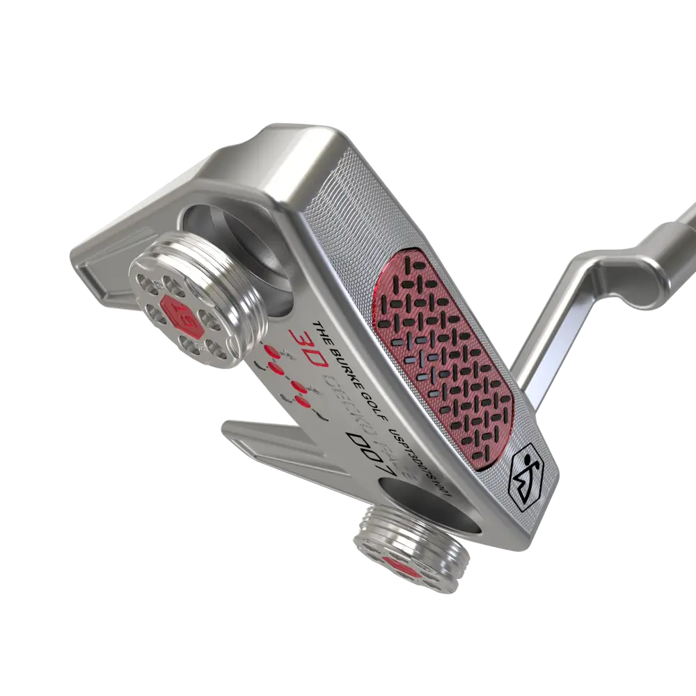 The Burke Gecko series offers fully adjustable weights for complete swingweight customization, allowing you to tailor the putter to your preferred feel and performance.