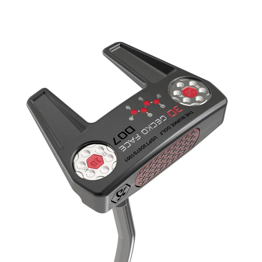 3D Gecko D07 Putter Single Bend Black Putter