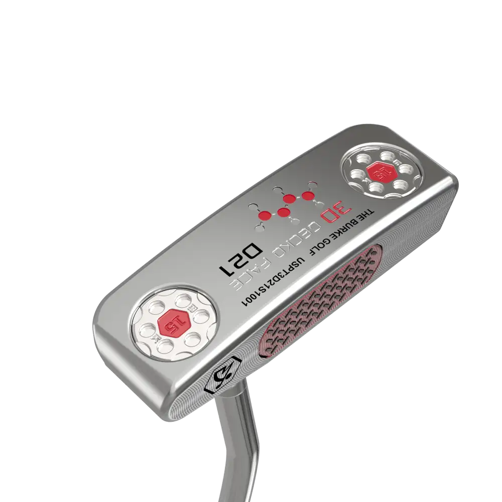 3D Gecko D21 Putter Single Bend Silver Putter