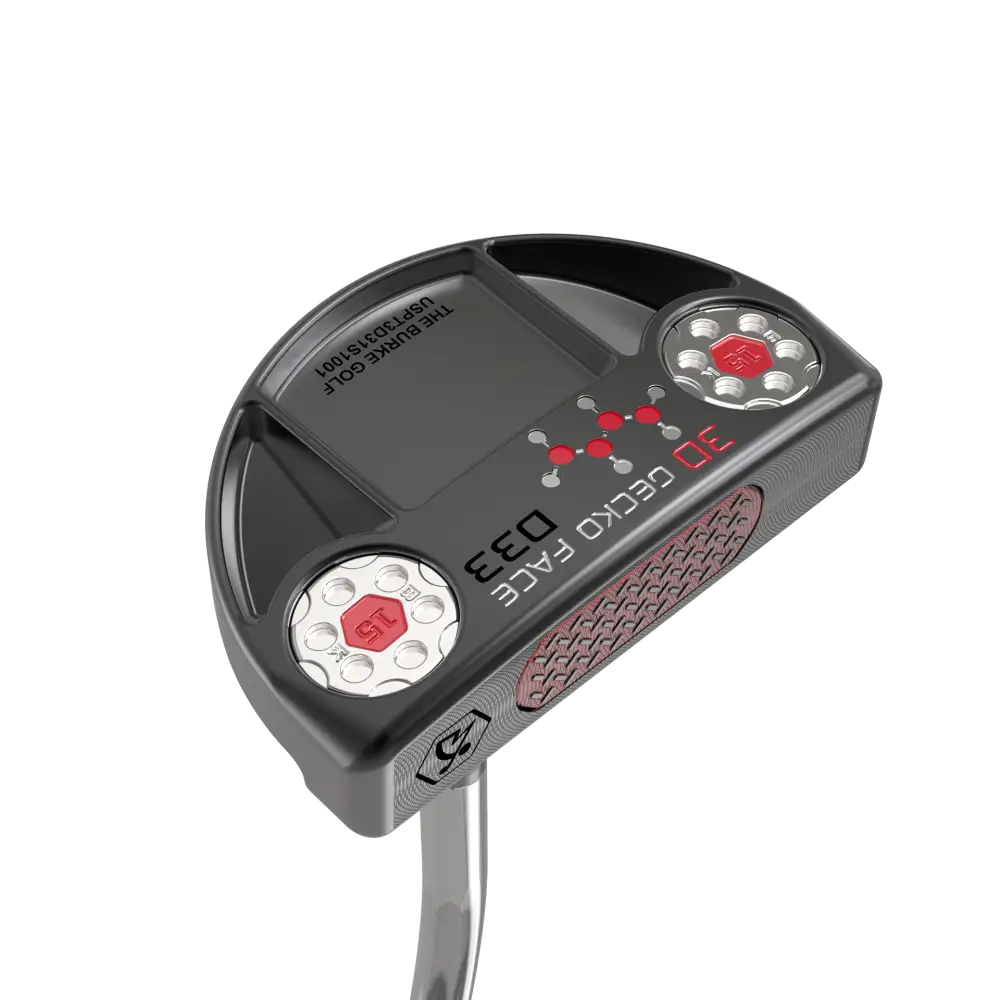 3D Gecko D33 Putter Double Bend Black Putter