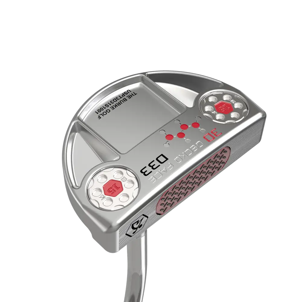 3D Gecko D33 Putter Double Bend Silver Putter