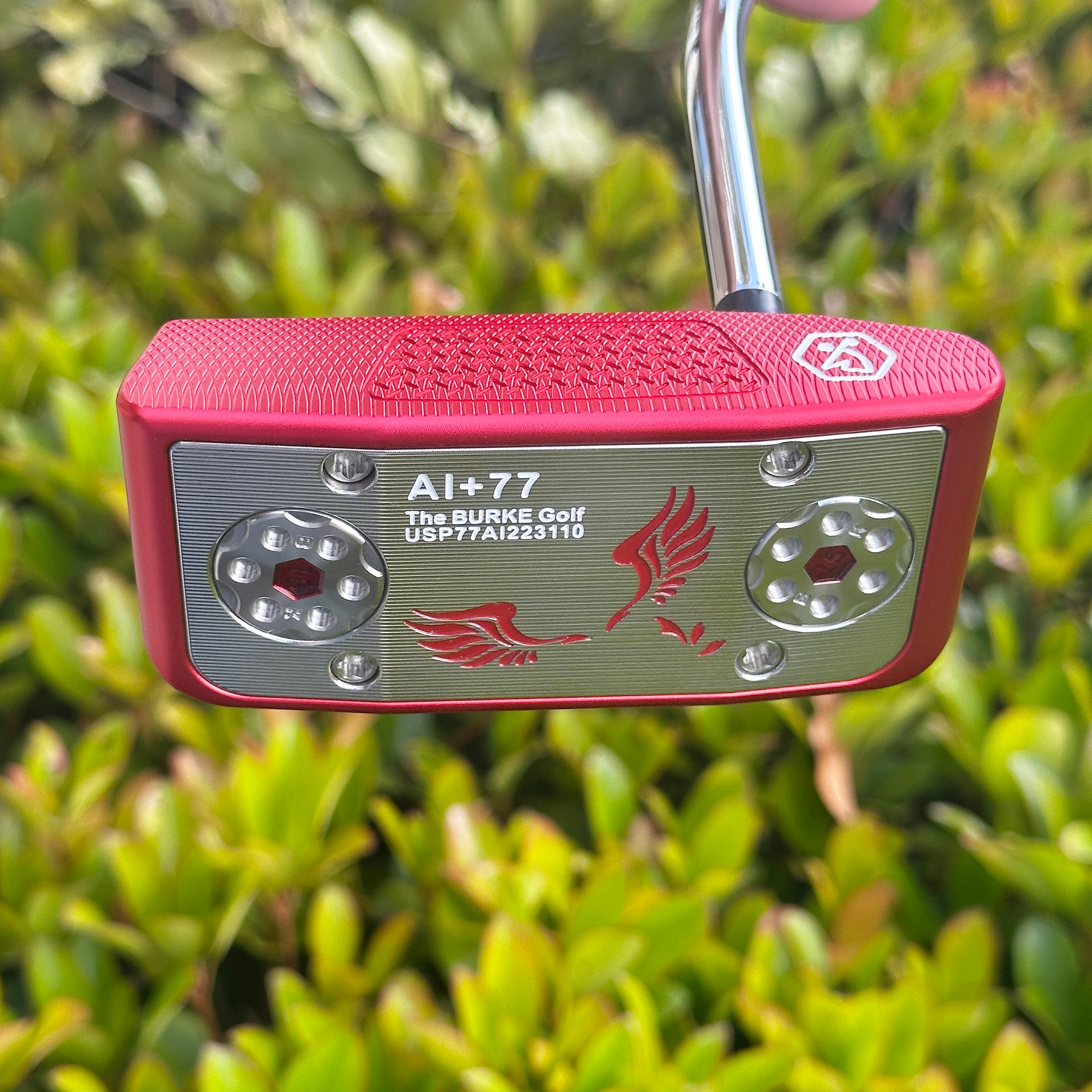 AI+77 red Putter golf
