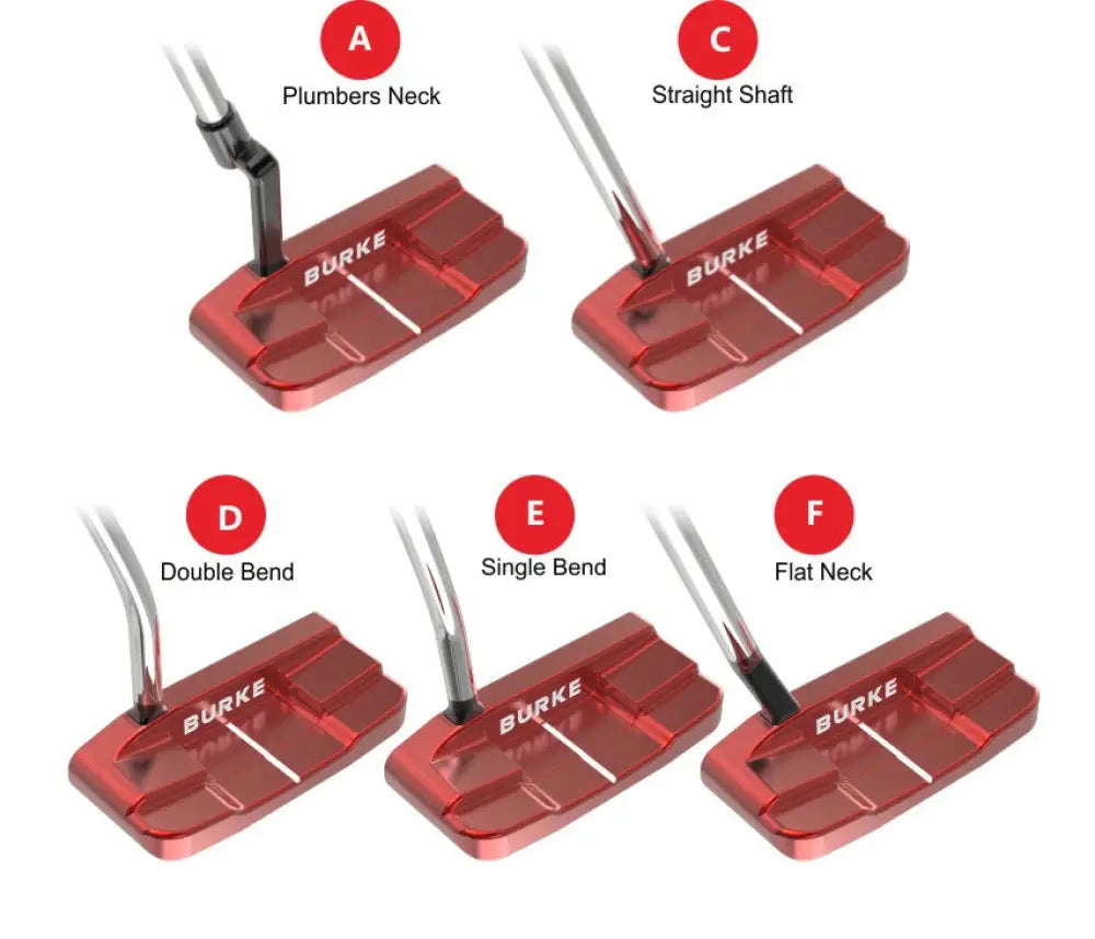 AI+77 red variety Variable necks 
 Putter - Straight Shaft/Plumbers Neck/Double Bend/Single Bend/Flat Neck
