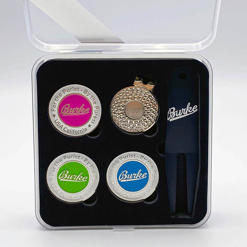 Golf Ball Markers with Hat Clips Sets