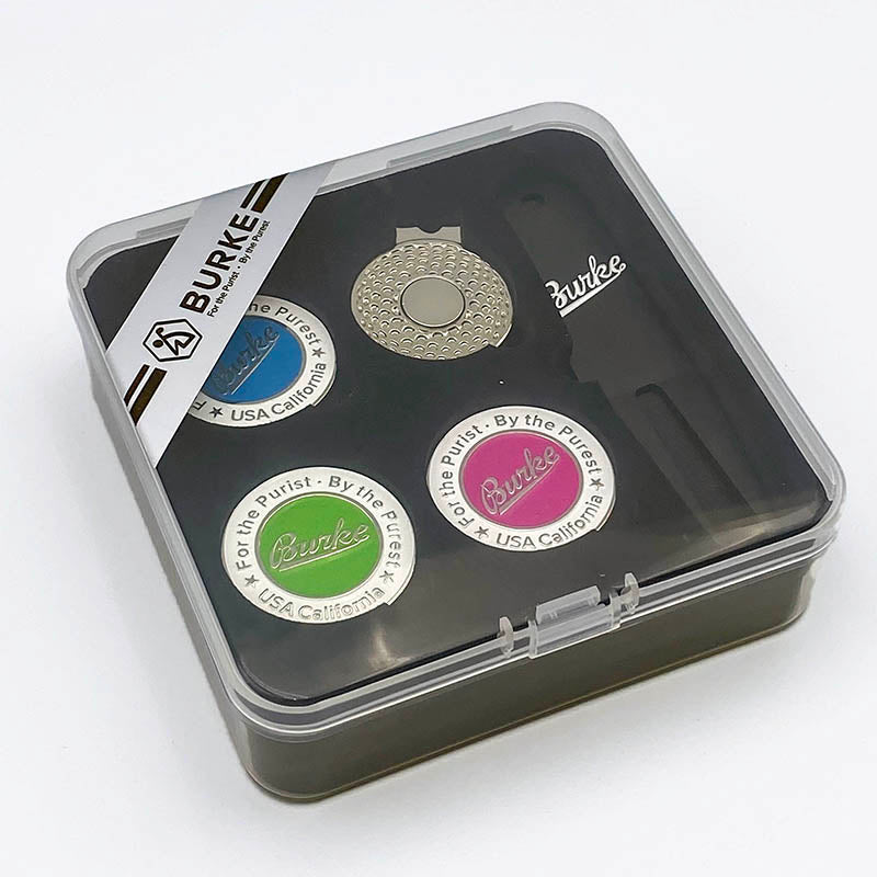 Golf Ball Markers with Hat Clips Sets
