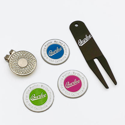 Golf Ball Markers with Hat Clips Sets