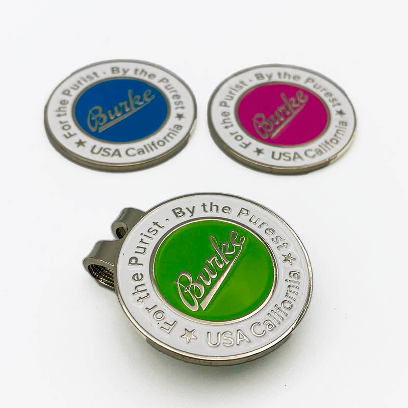Golf Ball Markers with Hat Clips Sets