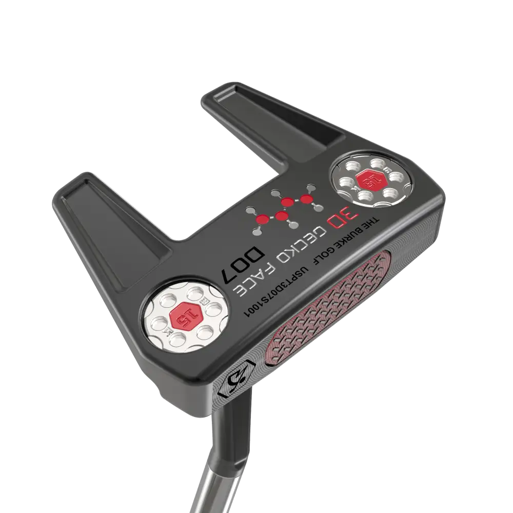 3D Gecko D07 Putter Flat Neck Black Putter