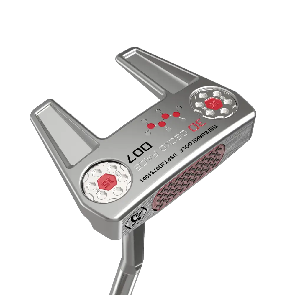 3D Gecko D07 Putter Flat Neck Silver Putter
