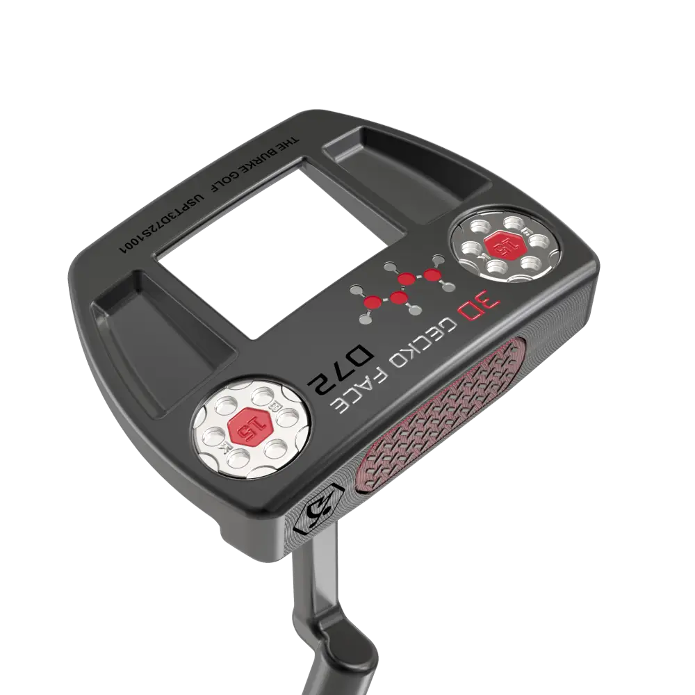 3D Gecko D72 Putter Plumbers Neck Black Putter