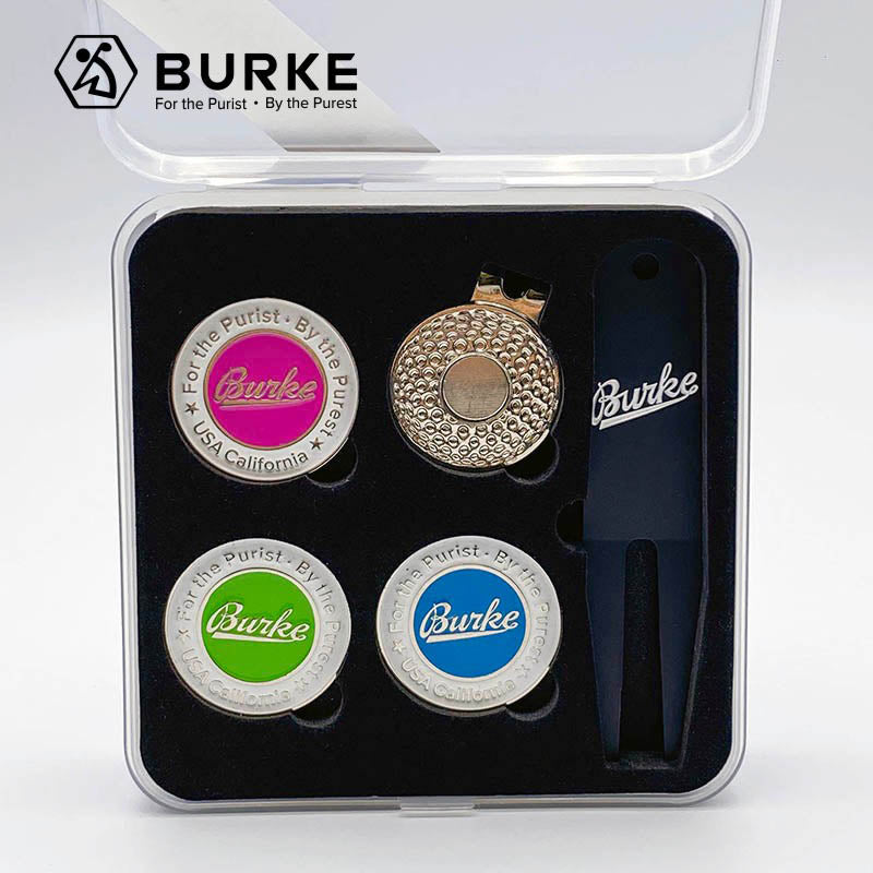Golf Ball Markers with Hat Clips Sets